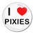 I Love Pixies - Round Compact Mirror I Love Pixies - Round Compact Mirror