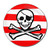 Jolly Roger Stripey - Round Compact Mirror