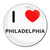 I Love Philadelphia - Round Compact Mirror I Love Philadelphia - Round Compact Mirror