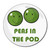 Peas in the Pod - Round Compact Mirror
