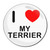 I Love My Terrier - Round Compact Mirror I Love My Terrier - Round Compact Mirror