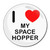 I Love My Space Hopper - Round Compact Mirror I Love My Space Hopper - Round Compact Mirror