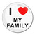 I Love My Family - Round Compact Mirror I Love My Family - Round Compact Mirror