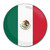 Mexico Flag - Round Compact Mirror Mexico Flag - Round Compact Mirror