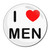 I Love Men - Round Compact Mirror I Love Men - Round Compact Mirror