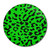 Green Leopard Print - Round Compact Mirror Green Leopard Print - Round Compact Mirror
