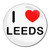I Love Leeds - Round Compact Mirror I Love Leeds - Round Compact Mirror