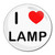 I Love Lamp - Round Compact Mirror I Love Lamp - Round Compact Mirror