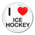 I Love Ice Hockey - Round Compact Mirror I Love Ice Hockey - Round Compact Mirror