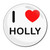 I Love Holly - Round Compact Mirror I Love Holly - Round Compact Mirror