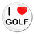 I Love Golf - Round Compact Mirror I Love Golf - Round Compact Mirror