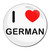 I Love German - Round Compact Mirror I Love German - Round Compact Mirror