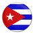 Cuba Flag - Round Compact Mirror