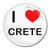 I Love Crete - Round Compact Mirror I Love Crete - Round Compact Mirror