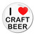 I Love Craft Beer - Round Compact Mirror I Love Craft Beer - Round Compact Mirror