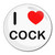 I Love Cock - Round Compact Mirror I Love Cock - Round Compact Mirror