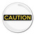 Caution - Round Compact Mirror