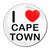 I Love Cape Town - Round Compact Mirror