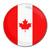 Canada Flag - Round Compact Mirror