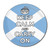 Scotland Flag Keep Calm and Carry On - Round Compact Mirror