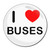 I Love Buses - Round Compact Mirror