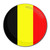 Belgium Flag - Round Compact Mirror