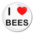 I Love Bees - Round Compact Mirror