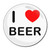 I Love Beer - Round Compact Mirror