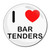 I Love Bar Tenders - Round Compact Mirror