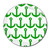 Anchor Green Pattern - Round Compact Mirror