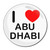 I Love Abu Dhabi - Round Compact Mirror