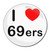 I Love 69ers - Round Compact Mirror I Love 69ers - Round Compact Mirror