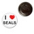 I Love Seals - Fridge Magnet Bottle Opener