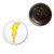 Lightning Bolt White - Fridge Magnet Bottle Opener