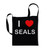 I Love Seals - Cotton Sling Bag