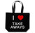 I Love Take Aways - Cotton Shopping Bag