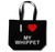 I Love My Whippet - Cotton Shopping Bag