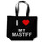I Love My Mastiff - Cotton Shopping Bag