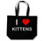 I Love Kittens - Cotton Shopping Bag