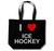 I Love Ice Hockey - Cotton Shopping Bag