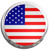 USA Flag - Fridge Magnet Memo Clip