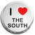 I love The South - Fridge Magnet Memo Clip I love The South - Fridge Magnet Memo Clip