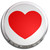 Heart - Fridge Magnet Memo Clip