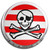 Jolly Roger Stripey - Fridge Magnet Memo Clip Jolly Roger Stripey - Fridge Magnet Memo Clip