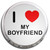 I Love My Boyfriend - Fridge Magnet Memo Clip