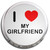I Love My Girlfriend - Fridge Magnet Memo Clip