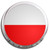 Poland Flag - Fridge Magnet Memo Clip