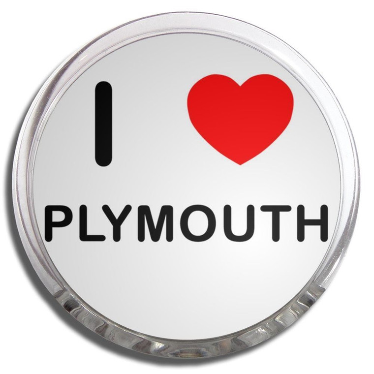 I Love Plymouth - Fridge Magnet Memo Clip