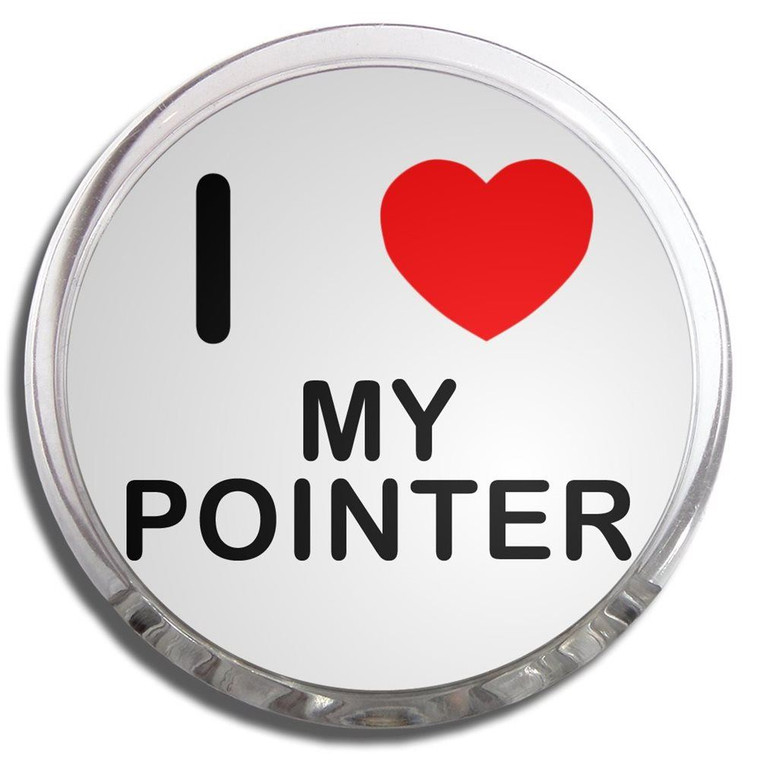 I Love My Pointer - Fridge Magnet Memo Clip