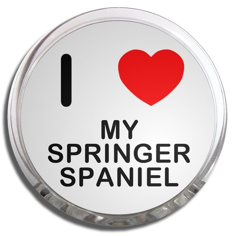 I Love My Springer Spaniel - Fridge Magnet Memo Clip